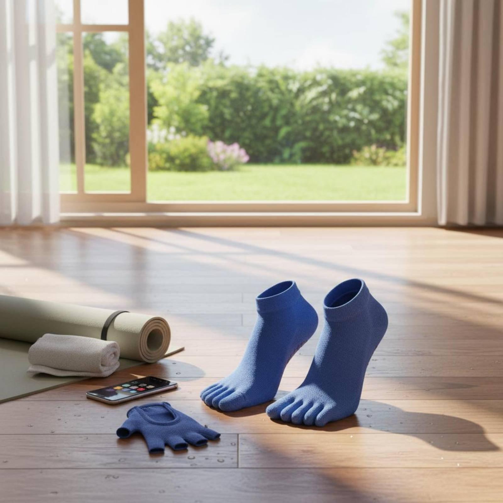Pilates Yoga Set - Kaus Kaki Olahraga Anti-Selip untuk Wanita,
