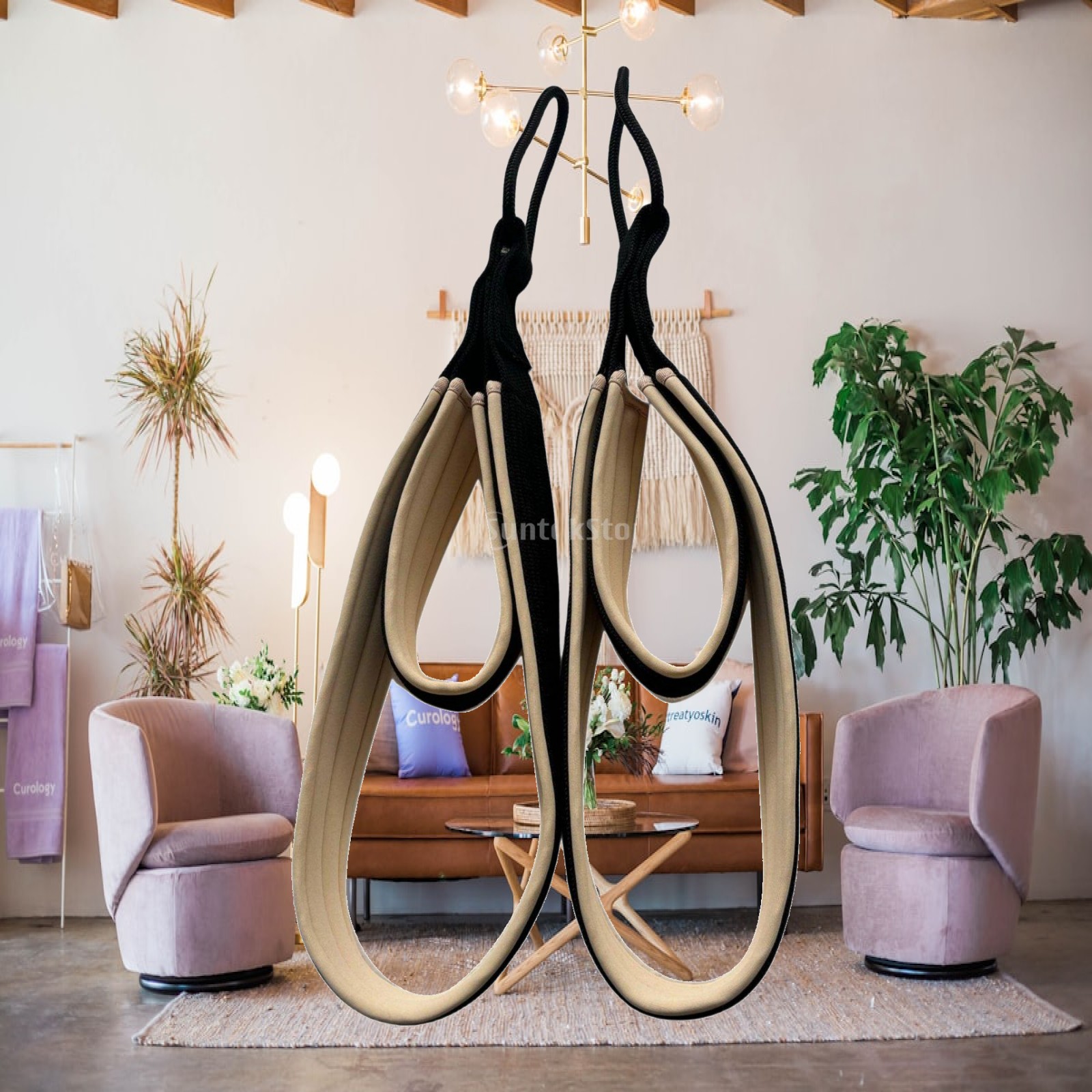 Pilates & Yoga En Talavera Raquel Díaz - Pegangan Atas Pilates Anti-Selip, Tali Pilates,
