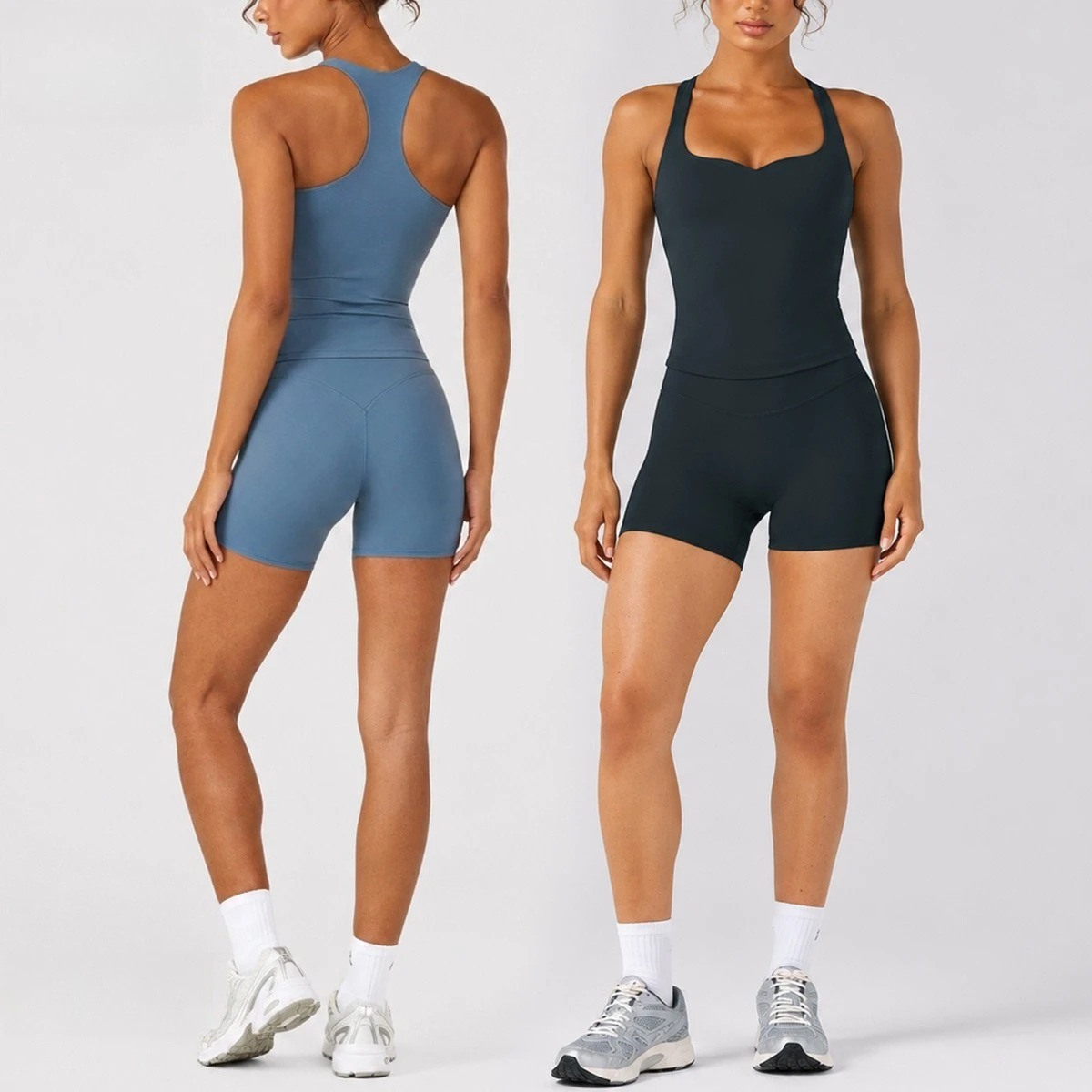Pilates Yoga Set - C-B Set Yoga Wanita 2Pcs, Tank