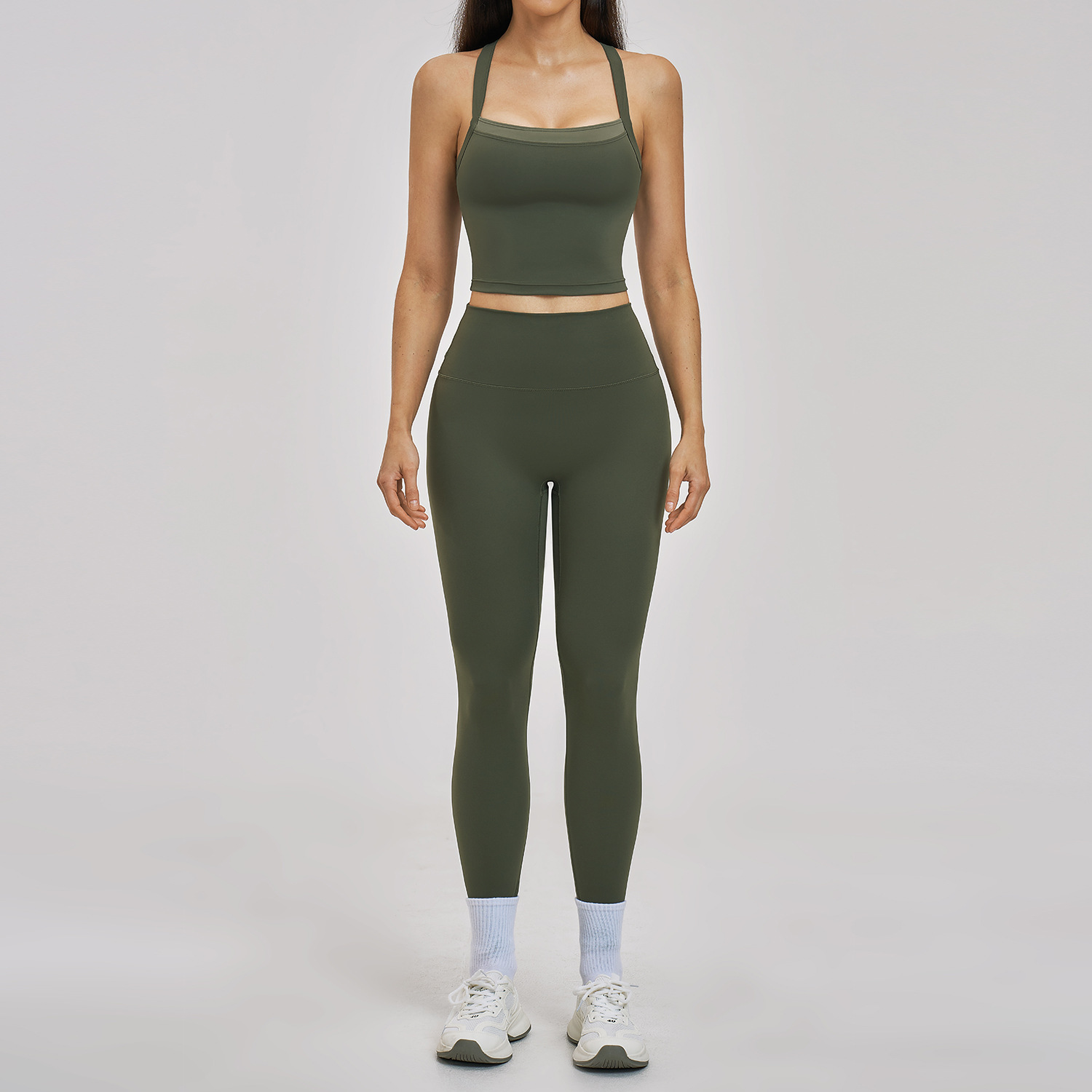 2PCS Setelan Yoga Wanita Pakai - Pilates Yoga Legging ulasan dan harga