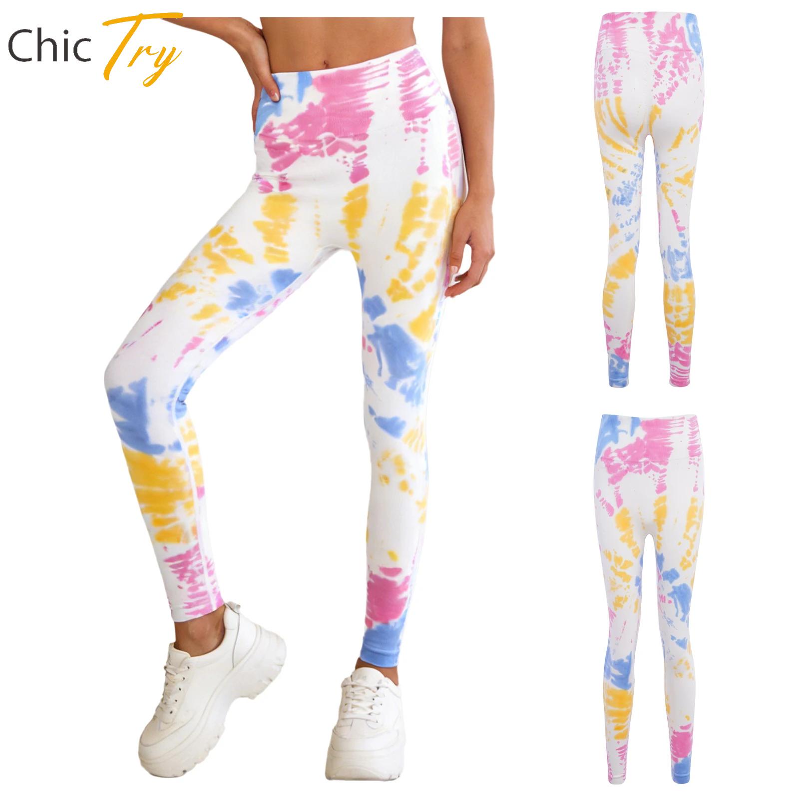 Celana Yoga Wanita Tie-Dye Ela - Pilates Yoga Legging ulasan dan harga